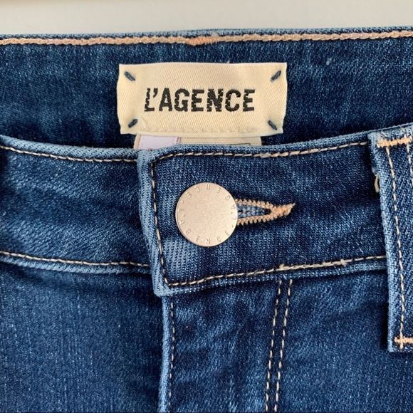 LAgence Skinny Jeans Stretch Denim Pants Size 28 Monique Ultra High Rise - Picture 4 of 12